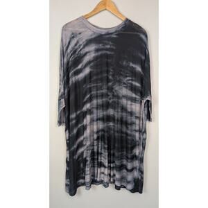 Viviana Uchitel Tie Dye Oversized Dress Black 1 S
